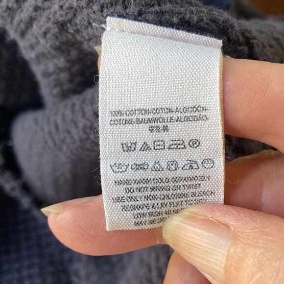 Free People Cold Shoulder Waffle Knit Boho Fringe Long Sleeve Top Size Small - Picture 10 of 13